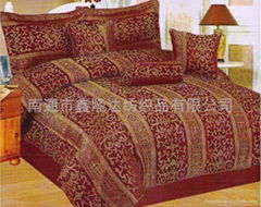 100% jacquard polyester comforter set 