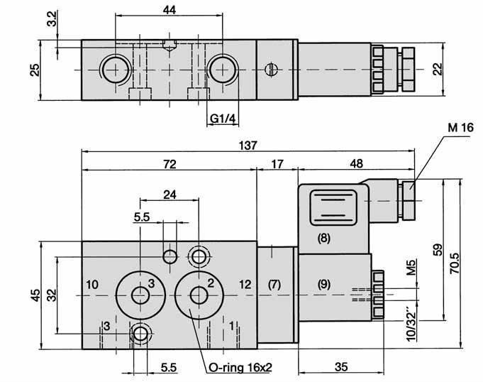 Standardized valve series