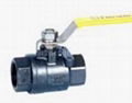 two piece type carbon steel ball valve
