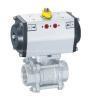 three piece pneumatic ball valve with