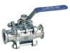 three piece quick install ball valve