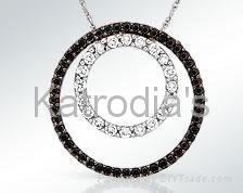 Black Diamonds Pendent