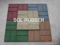 24"x24"ourtdoor rubber tile