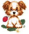 Cross-stitch finished products for Wall Hanging(Tatty Teddy ) 1