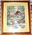 Cross-stitch finished products for Wall Hanging( A Fairyland in the world )