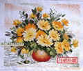 Cross-stitch finished products for Wall Hanging(Chrysanthemum) 1