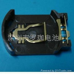 Button-type battery holder