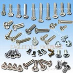 Steel and Stainless steel machine screws