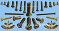 Brass machine screws