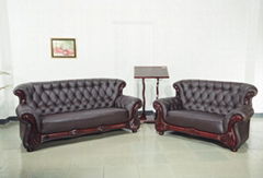 leather sofa