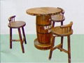 bamboo antique tables and chairs 4