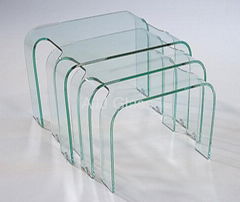 Curved annealed glass