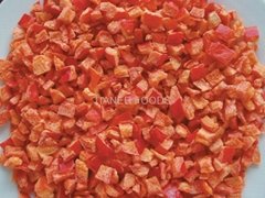 Freeze dried red bell pepper