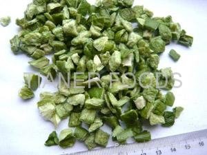 Freeze dried green bell pepper 1