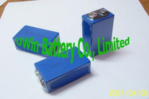 lithium 9V battery 1200mah 3