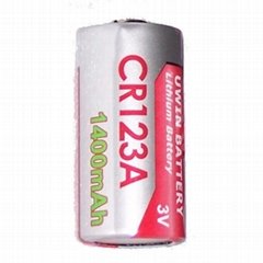 CR123A battery 3.0V 1400mah lithium
