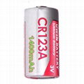 CR123A battery 3.0V 1400mah lithium battery 1