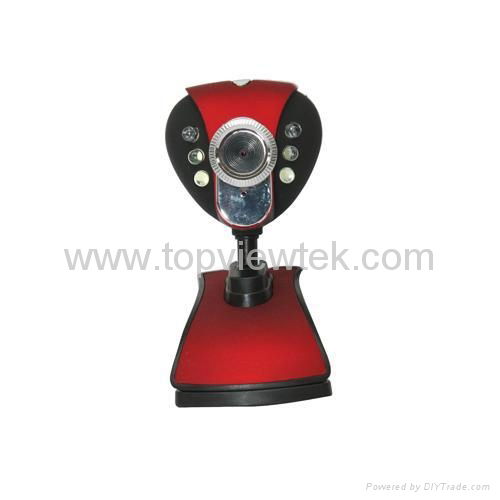 Webcam,PC Camera with microphone and LED light 4