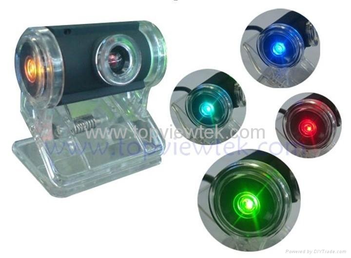 Webcam,PC Camera with microphone and LED light 5