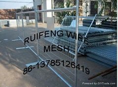 Temporary metal fences