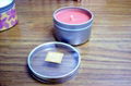 Tin candle can / box