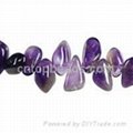 Amethyst  beads-various shapes and sizes