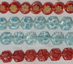 Lampwork glass beads & millifiori glass beads