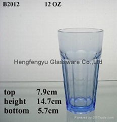 blue tumbler glass