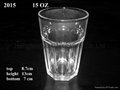 pressed clear GLASS TUMBLER 3