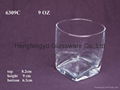 pressed clear GLASS TUMBLER 5