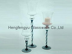 stemware candle holder glass