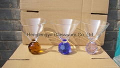 etched goblet glass