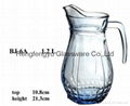 pressed glass water jar 3