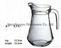 pressed glass water jar 4