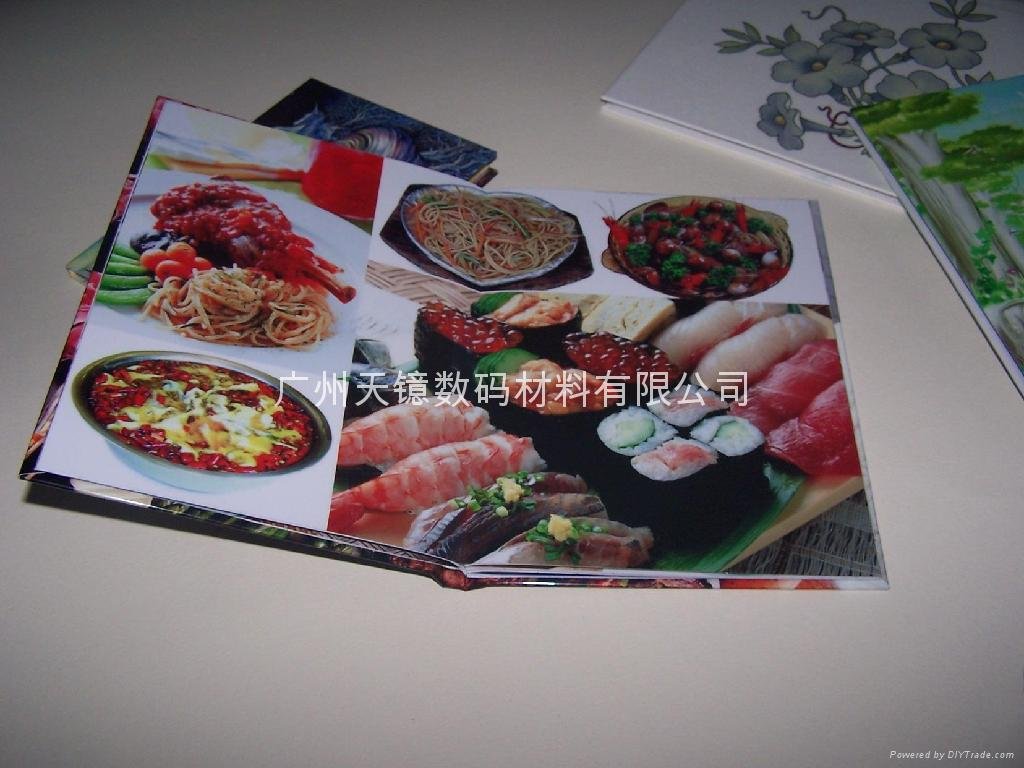 高清晰PVC内页一体式像册、菜谱制作 4