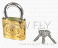 Globe Brand Brass Plated Padlock 