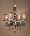 Chandelier with lampshade 1