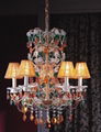 Chandelier with lampshade 4