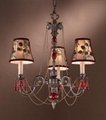 Chandelier with lampshade 5