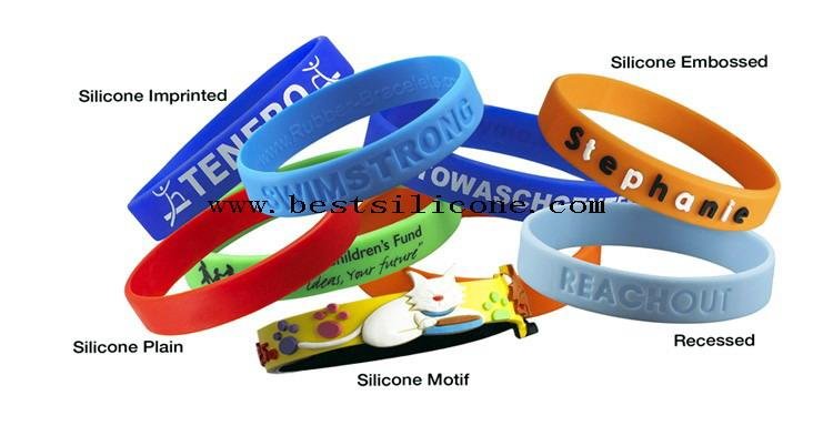 Silicone bracelet，silicone wristband 2