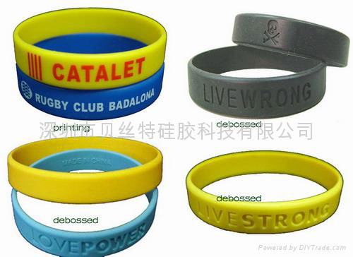 Silicone bracelet，silicone wristband 4