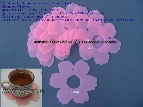 silicone or PVC coaster/cup pad 2