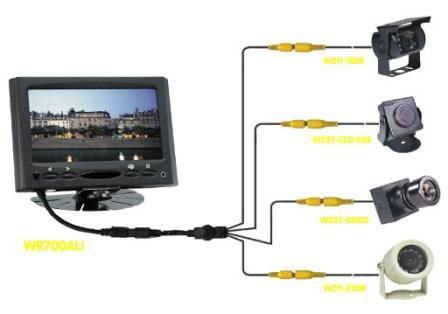 7 INCH LCD MONITOR 4 VIDEO INPUT
