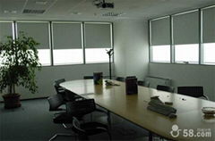 office curtains: rolling shutters, curtains, venetian blinds 