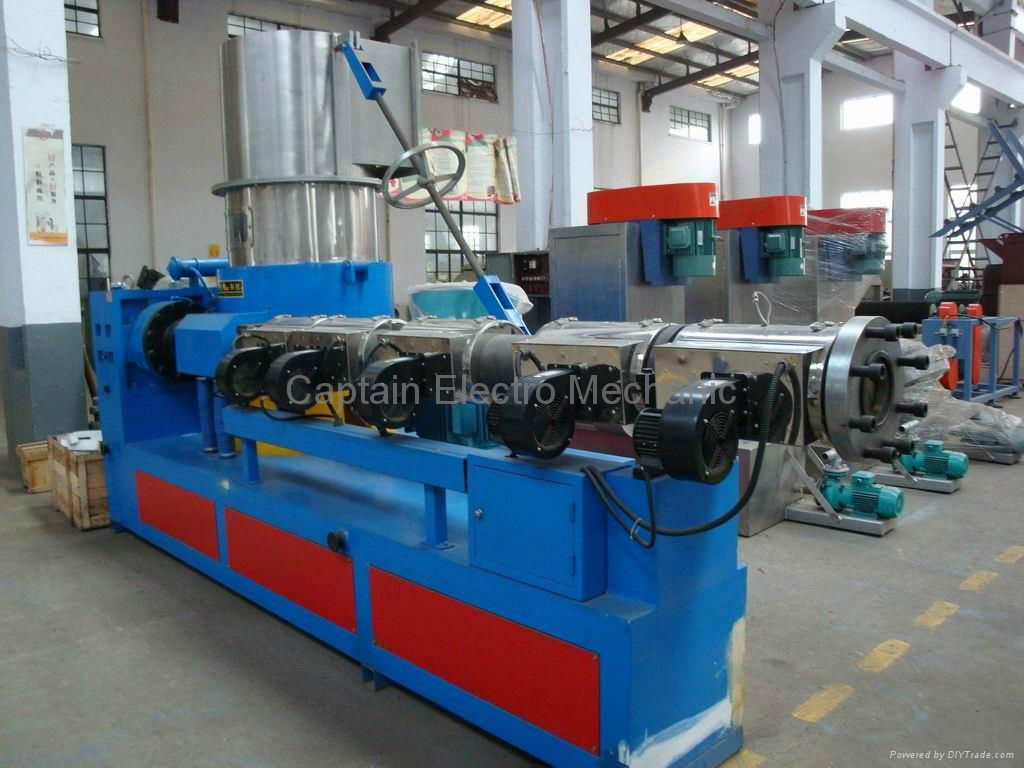 500kg PE PP two rank, strand cutting pelletizing machine