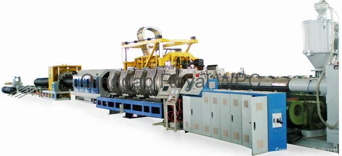 PE double wall corruagated pipe extrusion line 
