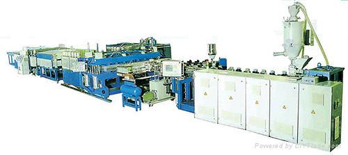 Hollow section sheet extrusion machine