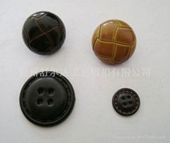 leather button