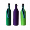 Neoprene Wine Bottle Cooler With Slide Fastner 3