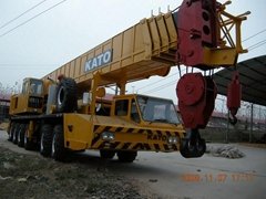 kato used mobile truck crane 120T, good machine